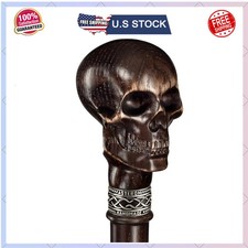 Handmade Skull Walking Cane Gothic Steampunk Walking Stick for Men