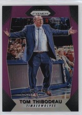 2017-18 Panini Prizm Purple Prizm 46/75 Tom Thibodeau #90 s5q