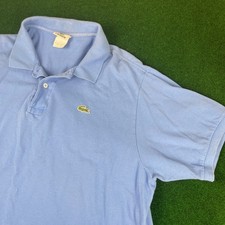 Lacoste Light Blue Short Sleeve Polo Shirt Men's Size 8 Classic Logo
