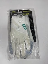 Grip Boost Stealth 6.0 Pro Football Gloves White/ aqua  Adult Size Large  New