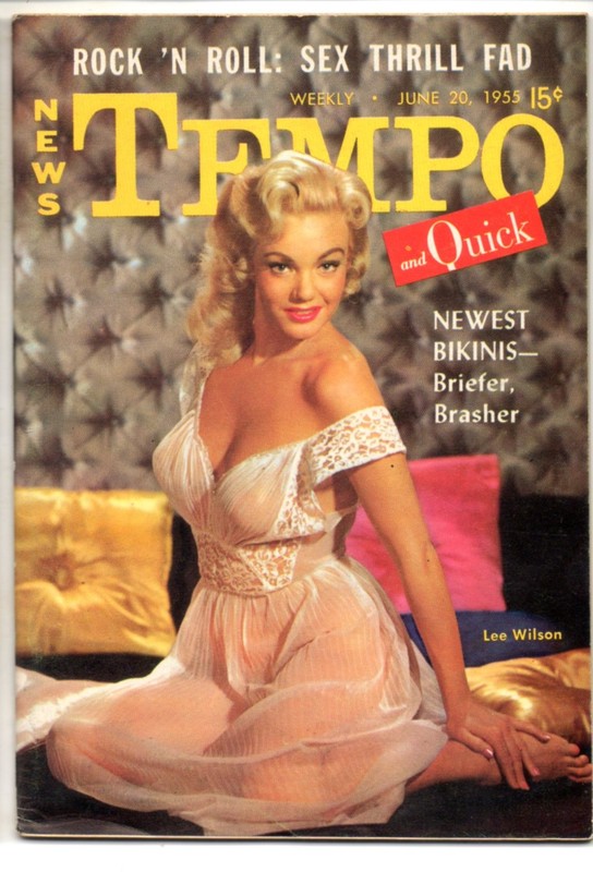 TEMPO MAGAZINE JUNE 1955.  MARILYN MONROE & JOE, LEE WILSON, ANITA EKBERG