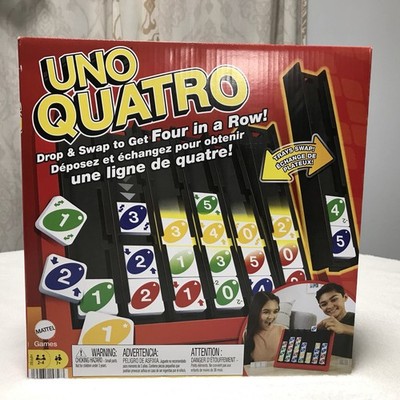 Uno Quatro Game Adult Family Game Night Mattel Board Game Strategy Ages 7+