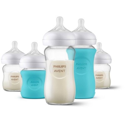 Philips Avent Naturel Glass Baby Bottles Gift Set SCD858-01 (5 Bottles)