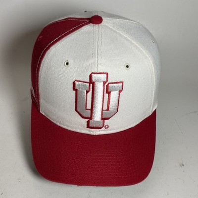 NWT Indiana Hoosiers IU VTG Block Spellout Snapback Hat Script Basketball 90s Vintage 90s Indiana Hoosiers Snapback Hat IU University  main image 2