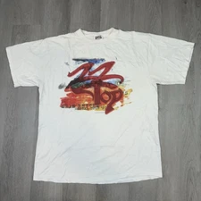 Vintage 90s ZZ TOP Mean Rhythm Global Tour T-shirt Men’s Size XL 1997 Rock Band