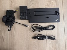 Lenovo ThinkPad Docking Station Black with Power Adapter and Cables