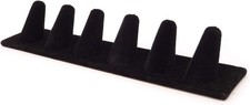 Black Velvet 6 Finger Ring Display Stand Organizer Stand