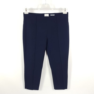 Seductive Pants Capri Womens Sz 42 Blue Crop Stretch Pull On Pants Leggings