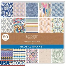 Premium Scrapbook Paper Pad 50 Sheets 25 Designs DIY Crafts & Papercraft New