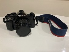 Canon A-1 Black SLR35mm Film Camera w/ FD50mm fl.4 Lens Photography Photo