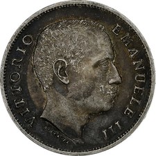[#1212179] Italy, Vittorio Emanuele III, Lira, 1907, Rome, Silver, AU, KM:32