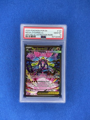 2026 POKEMON PERFECT ORDER SPECIAL ILLUSTRATION RARE #120 MEGA ZYGARDE EX PSA 10