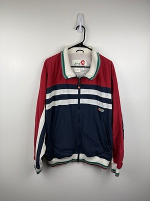 Vintage Rossignol Actif Gear Ski Windbreaker Jacket Mens Size Large Blue Red