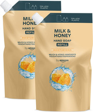 by Amazon Milk & Honey Hand Soap Refill, 2 x 1000ml 3.50 per litre