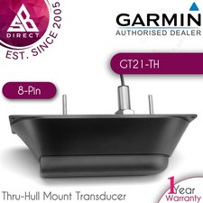 Garmin GT21-TH 8 Pin Thru-hull Transducer│CHIRP 50/200 KHZ│ClearVu 260/455 KHZ