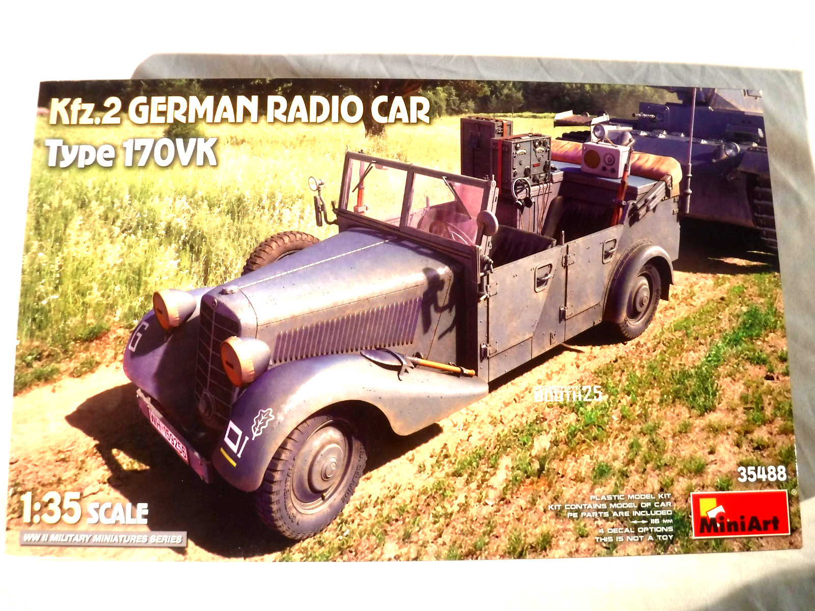 1/35 MiniArt Models German Kfz 2 Radio Car Type 170VK Funk Wagen PE Parts #35488