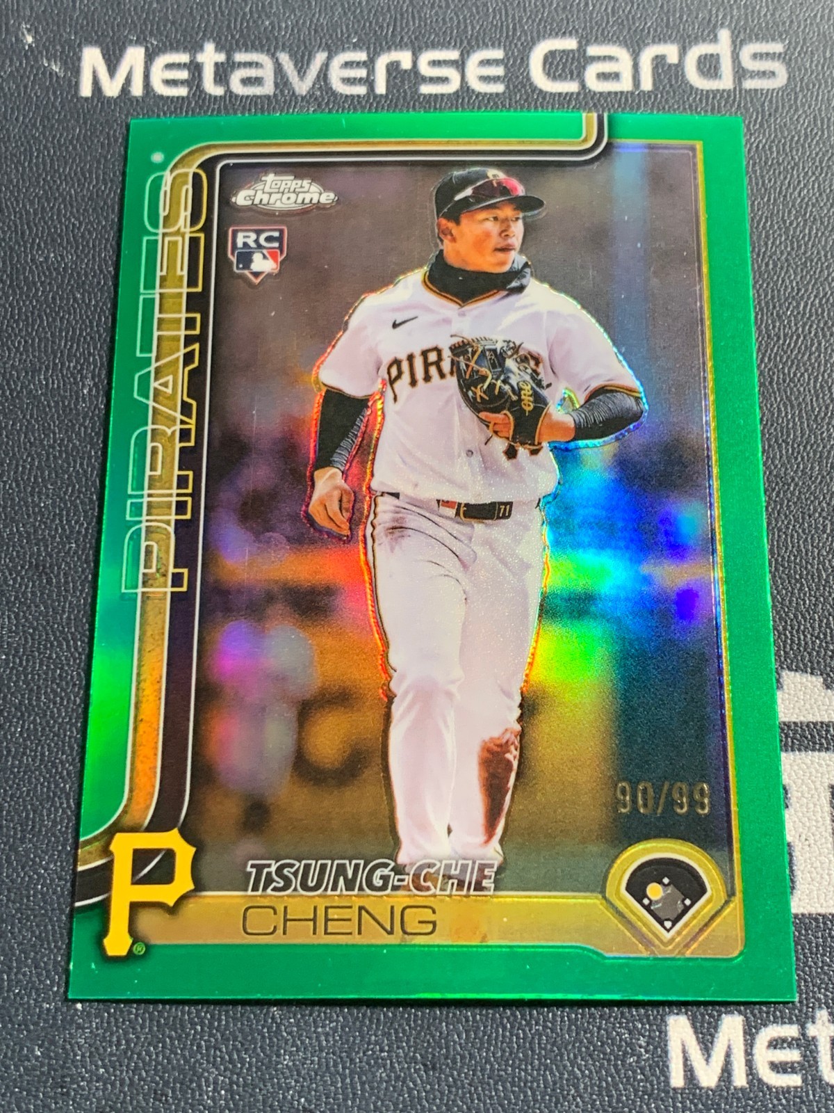 2025 Topps Chrome Update Rookie Green Refractor #USC74 RC Tsung-Che Cheng 90/99