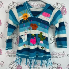 Pull extérieur thème patchs rayé bleu enfant chemise avec broderie amusante