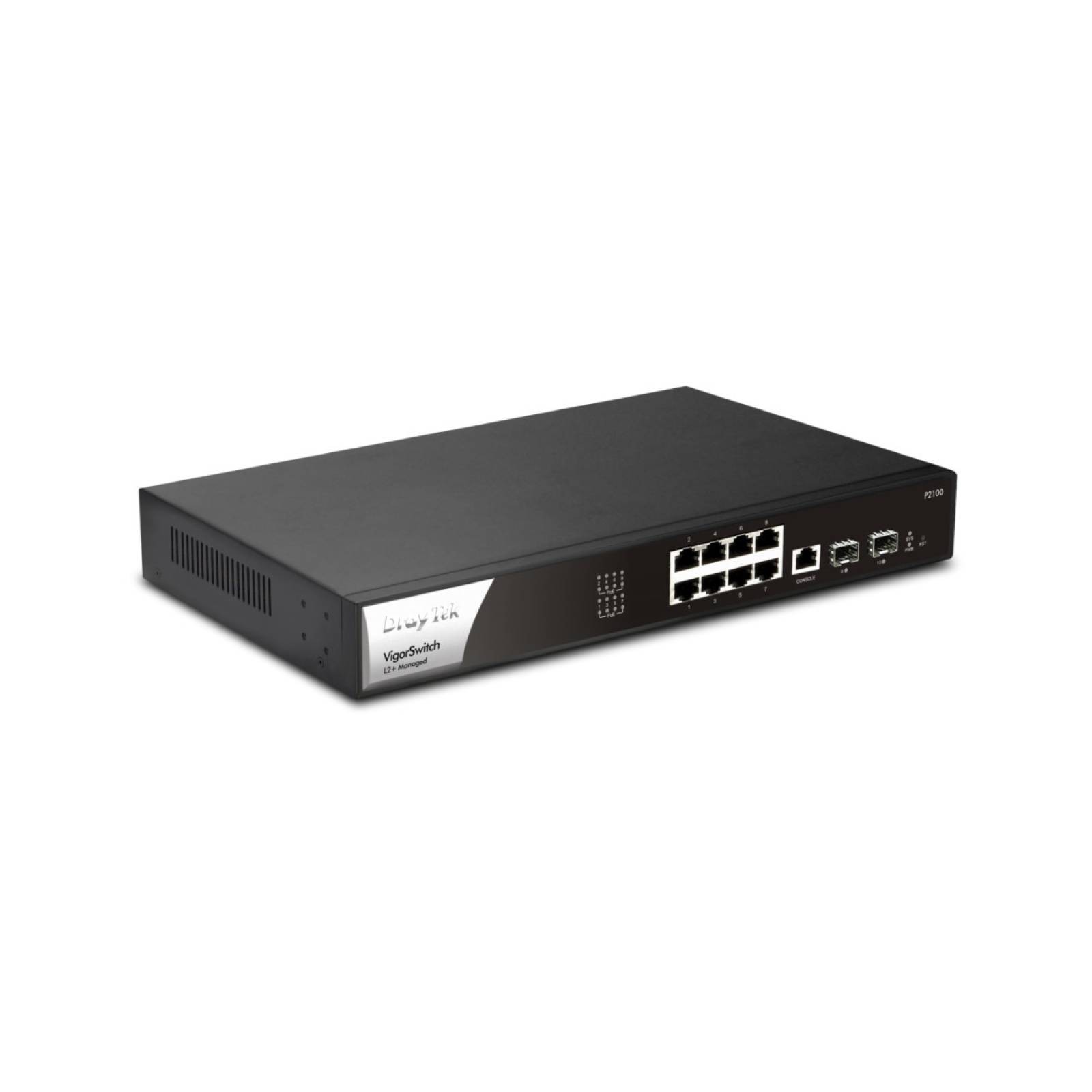 DrayTek VigorSwitch P2100 8 Port Gigabit POE Layer 2+ Managed Switch (VSP2100-K)