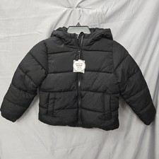 New Swiss Tech Boys Size 6 6x S Black Puffer Jacket