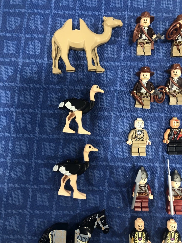 HUGE LEGO MINIFIGURE INDIANA JONES PRINCE OF PERSIA LOT RARE RETIRED CAMEL HORSE - Image 2 of 4