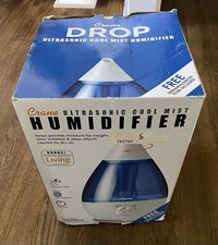 Crane Ultrasonic Cool Mist Humidifier, Quiet, Half Gallon Tank, Blue