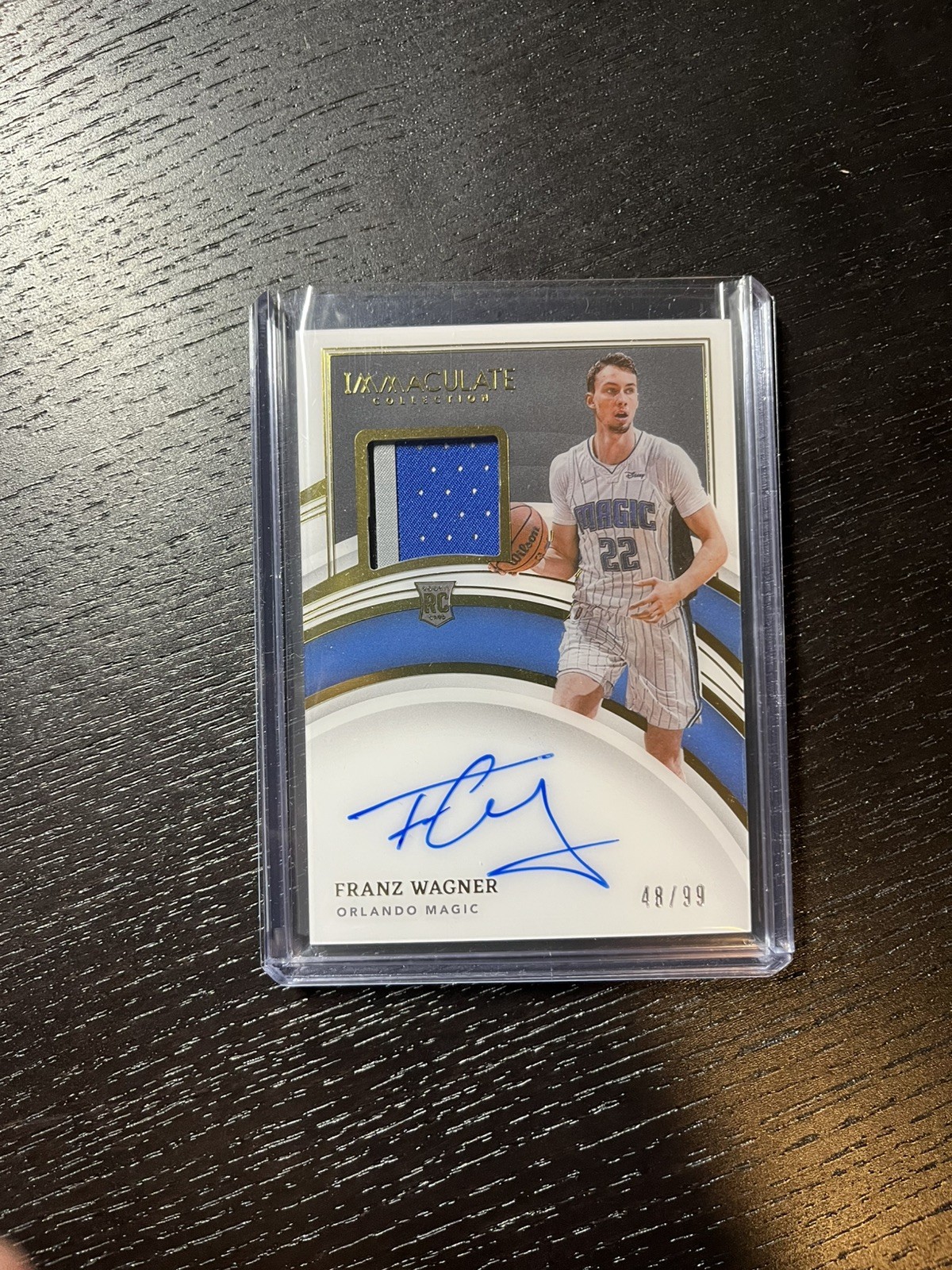 2021 Panini Immaculate Franz Wagner Rookie Patch Auto /99 TRUE RPA #114 RC
