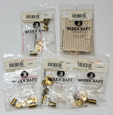Woodcraft Yo-Yo Woodworking Kit Wood Turning Brass Parts Lot Of 5