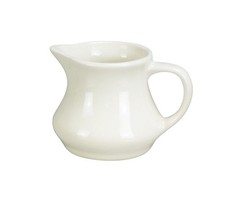 Yanco China RE-4-CM Accessories American White Porcelain 4 oz. Creamer - 3 Doz