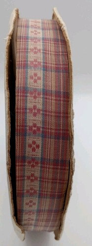 Vintage 90's Princeton Plaid Ribbon-100 Yards! 1 7/16"Wide- Cottage,Granny,Farm - Picture 2 of 8