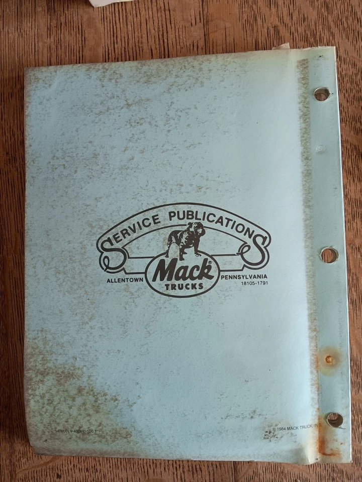 OEM Mack E9 V-8 998 Engine Overhaul Procedures Repair Service Shop Manual - Image 4 of 4