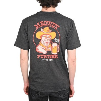 Volcom Meowdy Kurzarm T-Shirt - Heather Black