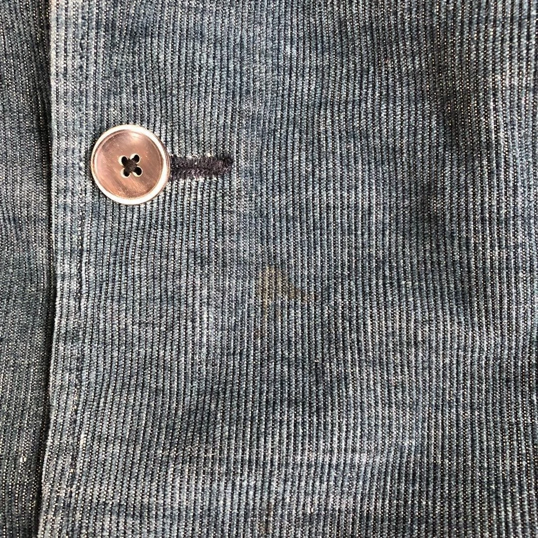 45rpm Indigo Corduroy Jacket Coverall Tailored Jacket Size 3 Shoulder 43cm JPN image 15
