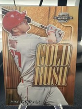 2021 Panini Contenders Optic Gold Rush Prizm Mike Trout #GR7 Case Hit SSP