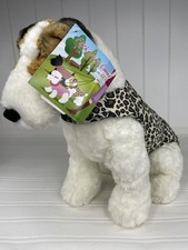 Rare FAO Schwarz Ian The Fox Terrier Plush Stuffed Dog 16" 5th Avenue Canines