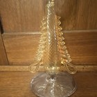 Vintage hand blown Murano or European artisan style art glass goblet  — photo 4
