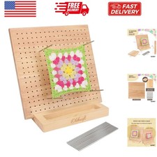 9.5" Crochet Blocking Board with Pegs 15 Pins - Granny Square Blocking Boards...