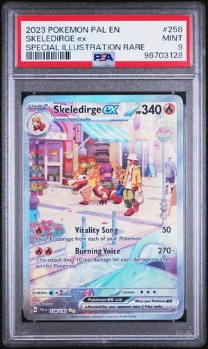 Pokemon Skeledirge Ex Paldea Evolved Special Illustration Rare #258 PSA 9 Mint