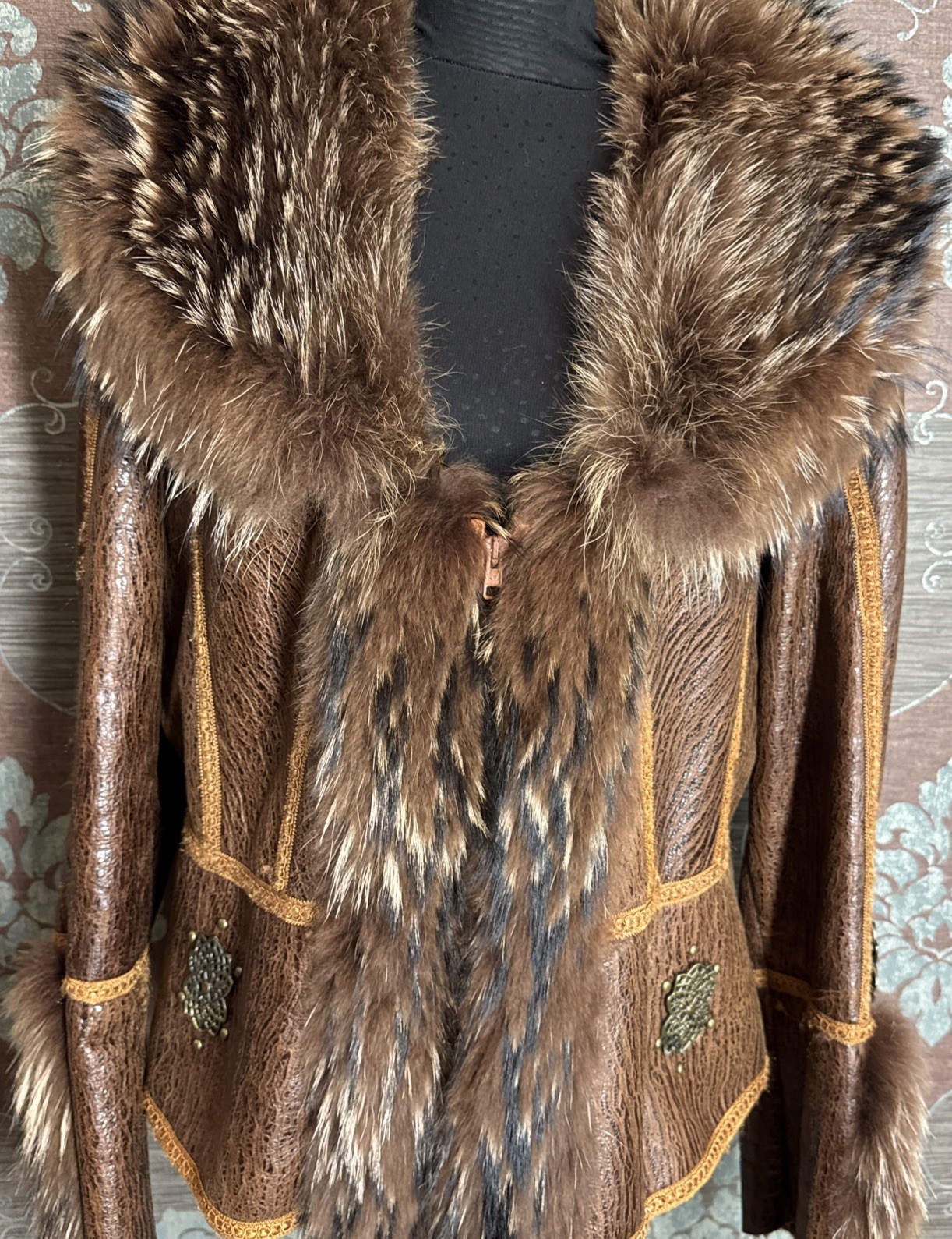 Brown Real shearling jacket, Lightweight, Warm, F… - image 2