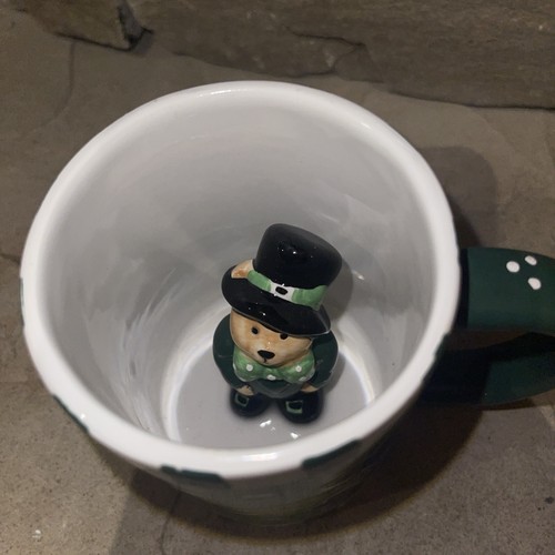Bella Casa by Ganz Shamrock Mug Leprechaun Bear Inside – St. Patrick’s Day/Irish - Picture 4 of 5