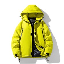 Winter Men's Warm Parkas Jacket Coat Solid Hooded Casual Waterproof Outwear Male