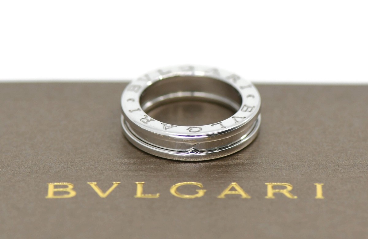 Bulgari B.Zero1 18K White Gold Ring Size 47 | eBay