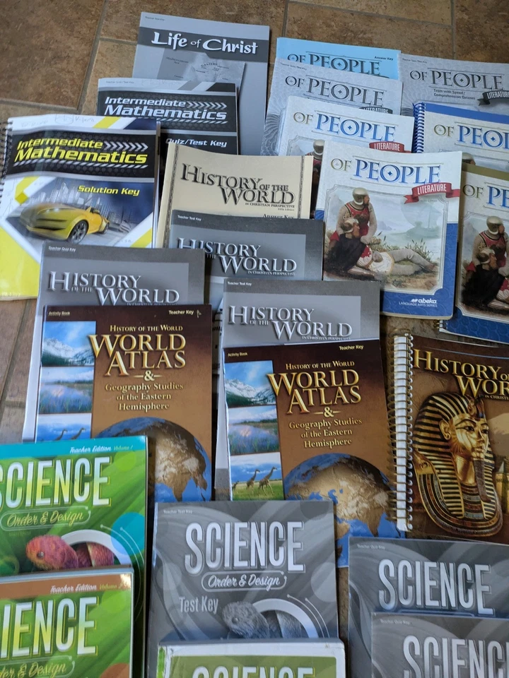 Abeka 7th Grade 7 Lot Of 28 Curriculum Set Beka Math Science Literature History - Image 4 of 4