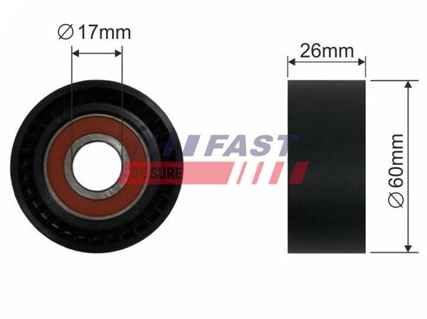 Fast Spannrolle Keilrippenriemen FT44535 FüR Ulysse Scudo Fiat Bus 220AH5 Eco 7A-image