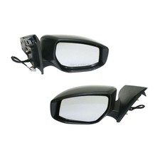 Side Mirror Pair Power Non-Heated Manual Fold Paintable Nissan Sentra 2013-2019