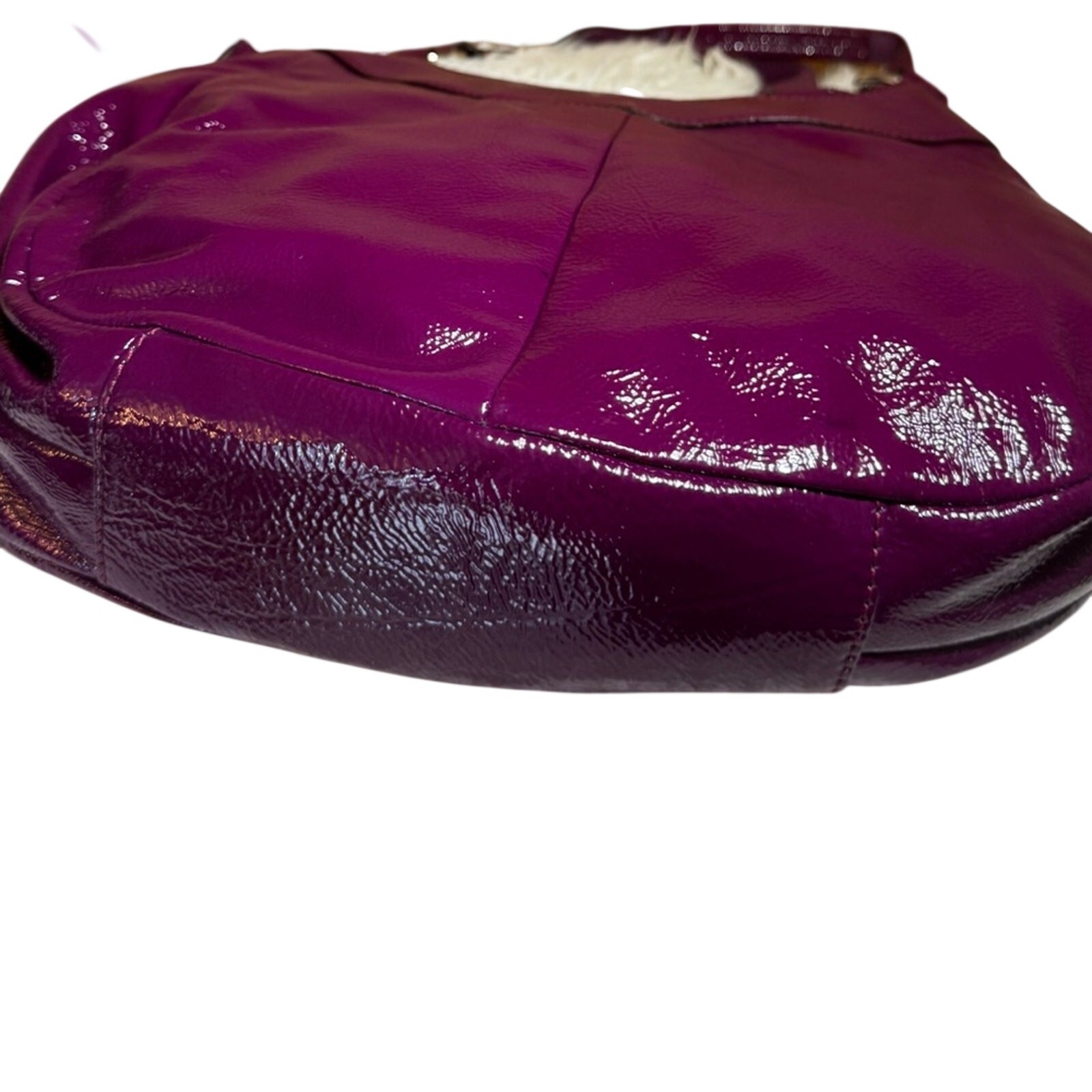 Coach Madison Maggie Hobo Bag – Purple Patent Leather - Gem