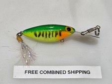 Vintage Pre Rapala Storm Hot N Tot Flash Crankbait Green Fire Glitz FH242