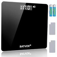 BATVOX Wide Talking Scales for Body Weight Accurate Digital Talking Bathroom ...