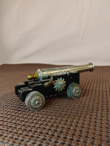 🔥Vintage diecast cap gun canon, naval pirate ship canon. Made in Italy.