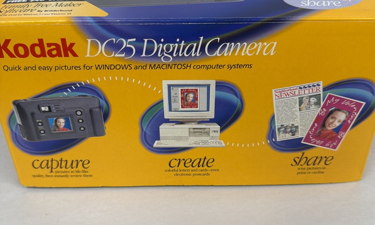 KODAK DC25 DIGITAL CAMERA NEW IN BOX SUPER RARE TO FIND NEW 